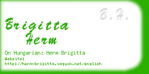 brigitta herm business card